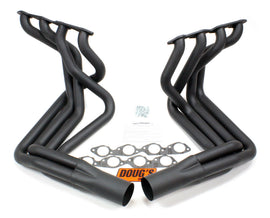 DOUGS HEADERS D381-B BBC Side Mount Headers - Black - 63-82 Vette