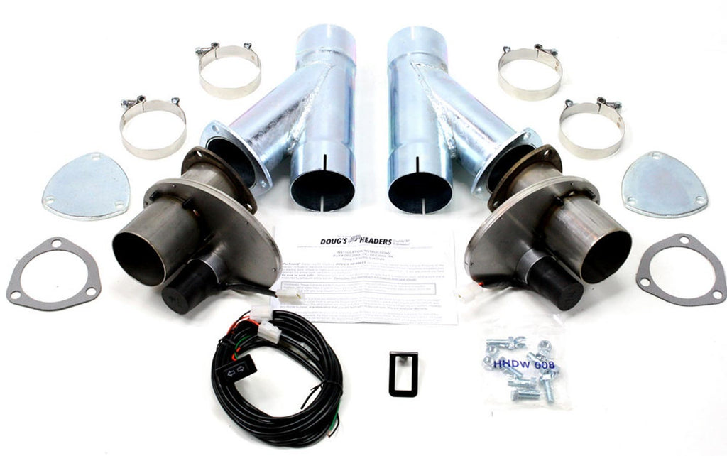 DOUGS HEADERS DEC300AK Electric Exhaust Cut-Outs - 3.00 (Pair)