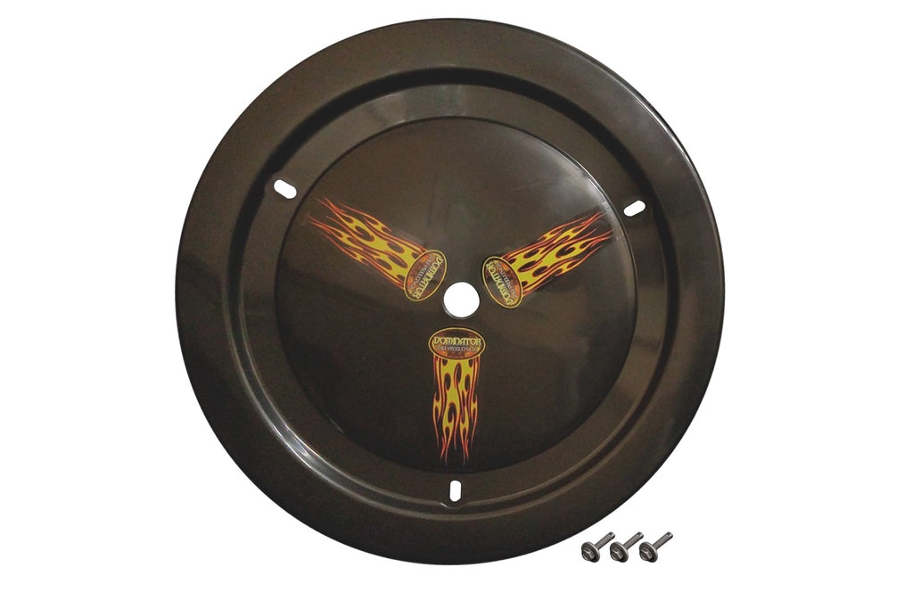 DOMINATOR RACE PRODUCTS 1006-B-BK Wheel Cover Bolt-On Black Real Style