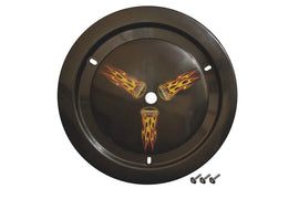 DOMINATOR RACE PRODUCTS 1006-B-BK Wheel Cover Bolt-On Black Real Style