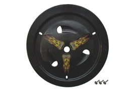 DOMINATOR RACE PRODUCTS 1007-B-BK Wheel Cover Bolt-On Black Real Style