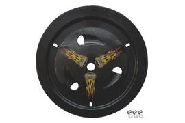 DOMINATOR RACE PRODUCTS 1007-D-BK Wheel Cover Dzus-On Black Real Style