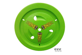 DOMINATOR RACE PRODUCTS 1007-D-XG Wheel Cover Dzus-On Xtr Green Real Style