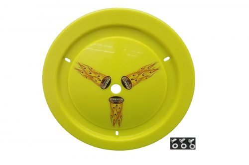 DOMINATOR RACE PRODUCTS 1012-D-FLO-YE Wheel Cover Dzus-On Fluo Yellow