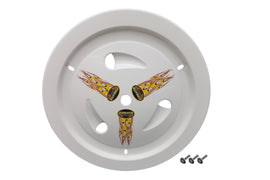 DOMINATOR RACE PRODUCTS 1013-B-WH Wheel Cover Bolt-On White