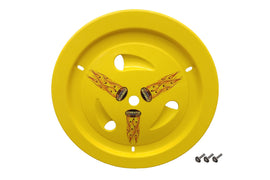 DOMINATOR RACE PRODUCTS 1013-B-YE Wheel Cover Bolt-On Yellow