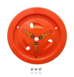 DOMINATOR RACE PRODUCTS 1013-D-FLO-OR Wheel Cover Dzus-On Fluo Orange