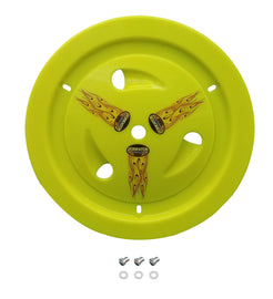 DOMINATOR RACE PRODUCTS 1013-D-FLO-YE Wheel Cover Dzus-On Fluo Yellow