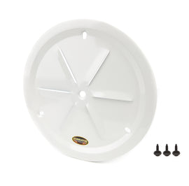 DOMINATOR RACE PRODUCTS 1031-B-WH Wheel Cover Louver Vent Alum Bolt 15in White