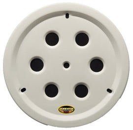 DOMINATOR RACE PRODUCTS 1032-B-WH Wheel Cover Hole Vent Alum Bolt 15in White