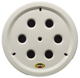 DOMINATOR RACE PRODUCTS 1032-B-WH Wheel Cover Hole Vent Alum Bolt 15in White