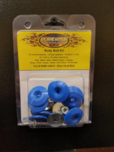 Load image into Gallery viewer, DOMINATOR RACE PRODUCTS 1200-A-BL Body Bolt Kit Blue Allen Head
