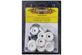 DOMINATOR RACE PRODUCTS 1200-B-WH Body Bolt Kit White Hex Head