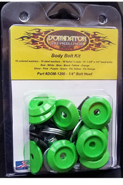 DOMINATOR RACE PRODUCTS 1200-B-XG Body Bolt Washer 1pc Ext. Green