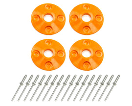 DOMINATOR RACE PRODUCTS 1202-OR Scuff Plate Plastic 4pk Orange