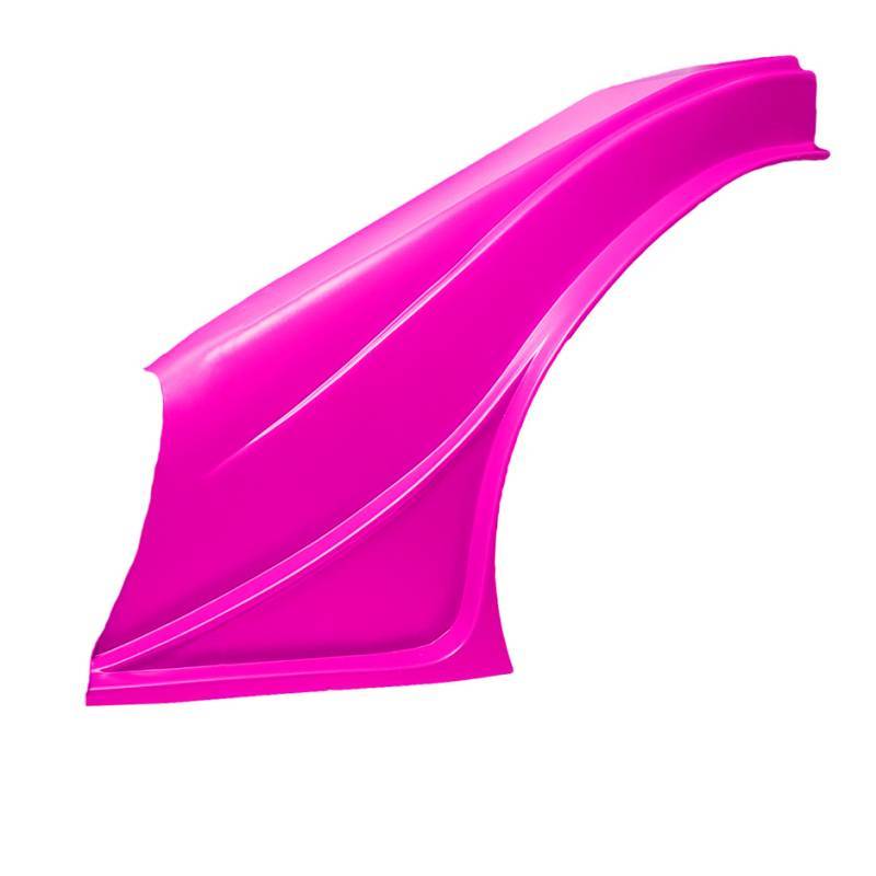 DOMINATOR RACE PRODUCTS DOM-2001F-PK Dominator Race Products Outlaw Driver Side Plastic Flare in Pink for Asphalt Late Model