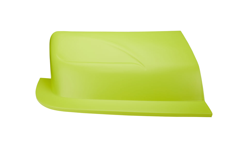 DOMINATOR RACE PRODUCTS DOM-2002N-FLO-YE Dominator Race Products Outlaw Passenger Side Nose - Fluorescent Yellow Plastic for Asphalt Late Models (Part DOM-2002N-FLO-YE)