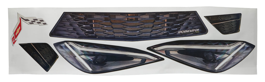DOMINATOR RACE PRODUCTS 210 Nose Graphics Corvette