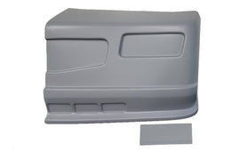 DOMINATOR RACE PRODUCTS DOM-302-GRY Dominator Race Products SS Nose Left Side in Gray for Street Stock Vehicles (Part Number DOM-302-GRY)