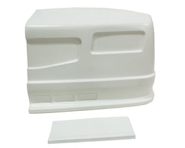 DOMINATOR RACE PRODUCTS DOM-302-WH Dominator Race Products SS Nose Left Side with Fender Extension - White - Part DOM-302-WH