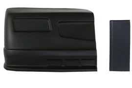 DOMINATOR RACE PRODUCTS DOM-303-BK Dominator Race Products DOM-303-BK SS Nose Right Side with Fender Extension - Black Plastic for Street Stock Vehicles