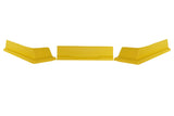 DOMINATOR RACE PRODUCTS 409-YE Valance Modified IMCA 3pc Yellow