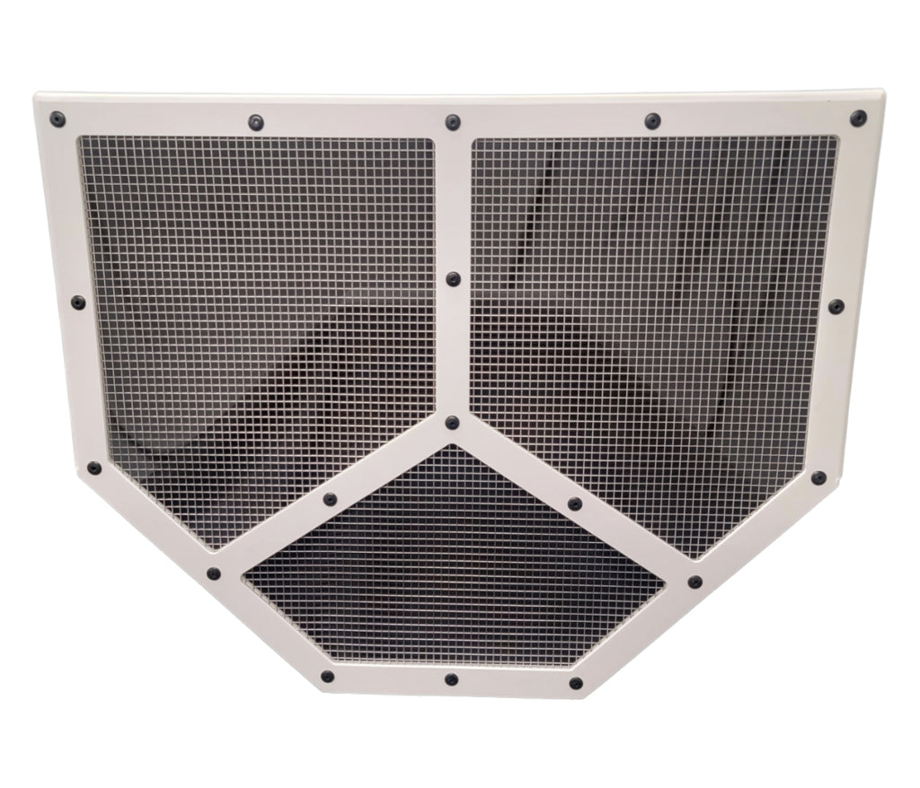 DOMINATOR RACE PRODUCTS 551-WH Shaker Screen Radiator Mod White
