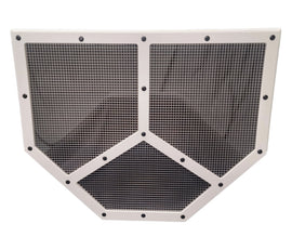 DOMINATOR RACE PRODUCTS 551-WH Shaker Screen Radiator Mod White