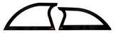 DOMINATOR RACE PRODUCTS 805-AL-BK Aluminum Sails Black Pair Open Style