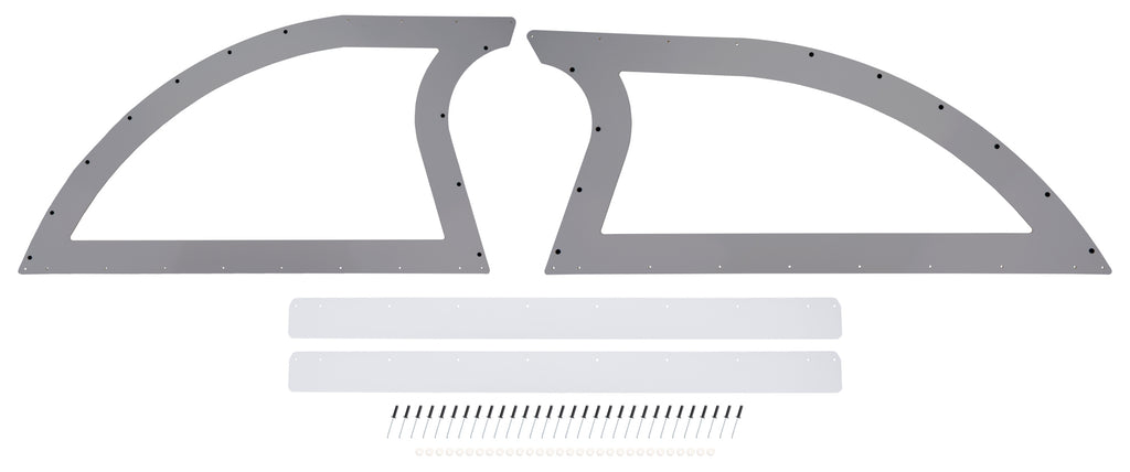 DOMINATOR RACE PRODUCTS 830-GRY Sail Panel Pair Late Model Gray