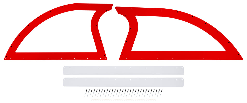 DOMINATOR RACE PRODUCTS 830-RD Sail Panel Pair Late Model Red