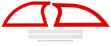 DOMINATOR RACE PRODUCTS 830-RD Sail Panel Pair Late Model Red