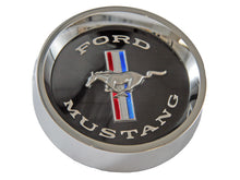 Load image into Gallery viewer, DRAKE AUTOMOTIVE GROUP C5ZZ-1130-BK Drake Automotive Group C5ZZ-1130-BK Black Steel Wheel Center Cap for 1965-1966 Ford Mustang