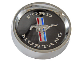 DRAKE AUTOMOTIVE GROUP C5ZZ-1130-BK Drake Automotive Group C5ZZ-1130-BK Black Steel Wheel Center Cap for 1965-1966 Ford Mustang