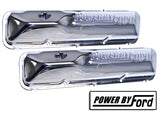 DRAKE AUTOMOTIVE GROUP C6OZ-6A582-C 390/428 Valve Cover Chrome Power By Ford