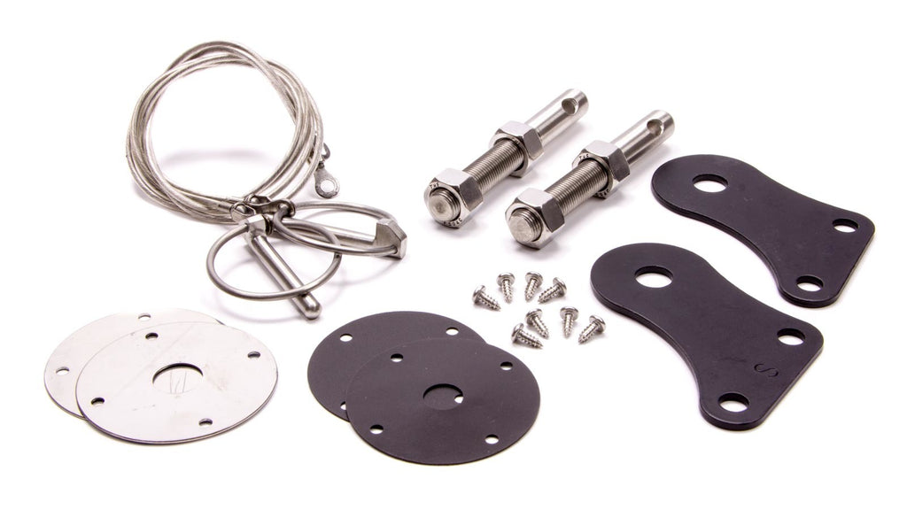 DRAKE AUTOMOTIVE GROUP S1MS-16892-SSK Hood Pin Kit Stainless 05-09 Mustang