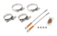 Load image into Gallery viewer, DRAG RACE SOLUTIONS 0010-2250-3500 10in Premium Tether Set 2.250 Pri/3.500 Clamp