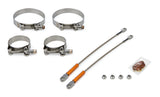 DRAG RACE SOLUTIONS 0010-2250-4000 10in Premium Tether Set 2.250 Pri/4.000 Clamp