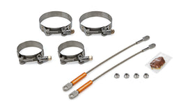 DRAG RACE SOLUTIONS 0010-2375-3500 10in Premium Tether Set 2.375 Pri/3.500 Clamp