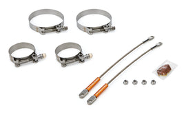 DRAG RACE SOLUTIONS 0010-2375-4000 10in Premium Tether Set 2.375 Pri/4.000 Clamp
