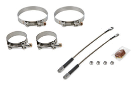 DRAG RACE SOLUTIONS 0010-2500-4500 10in Premium Tether Set 2.500 Pri/4.500 Clamp
