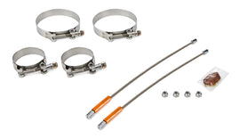 DRAG RACE SOLUTIONS 2010-2375-4000 10in Lite Tether Set 2.375 Pri/4.000 Clamp