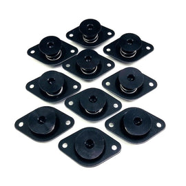 DRAG RACE SOLUTIONS 4010-500E-B Qtr Turn Self Eject Alm Fastener Large Hex Head