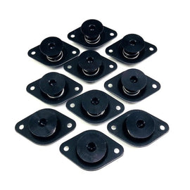 DRAG RACE SOLUTIONS 4010-600E-B Qtr Turn Self Eject Alm Fastener Large Hex Head