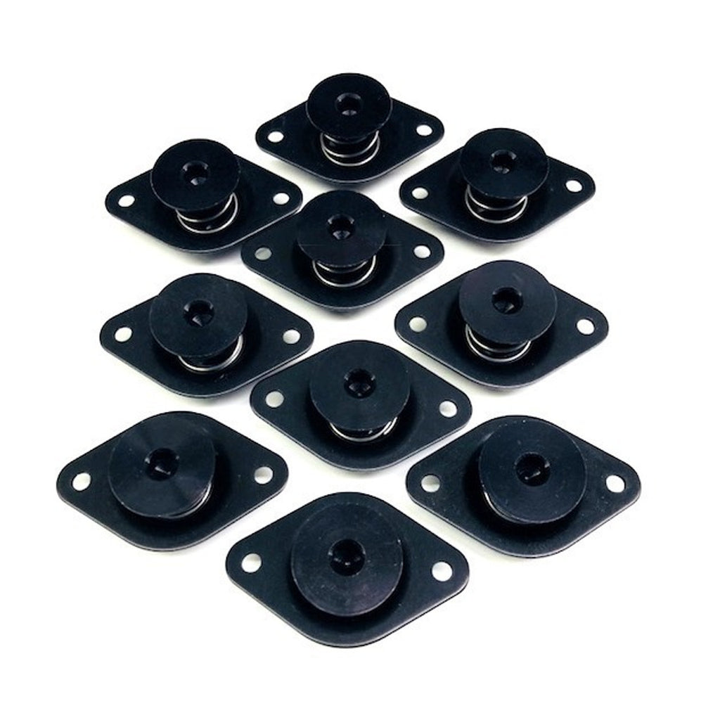 DRAG RACE SOLUTIONS 4010-650E-B Qtr Turn Self Eject Alm Fastener Large Hex Head
