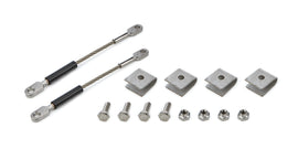 DRAG RACE SOLUTIONS 4040-WSS-BLK S.S. Weld On Tether Kit Collector Tethers