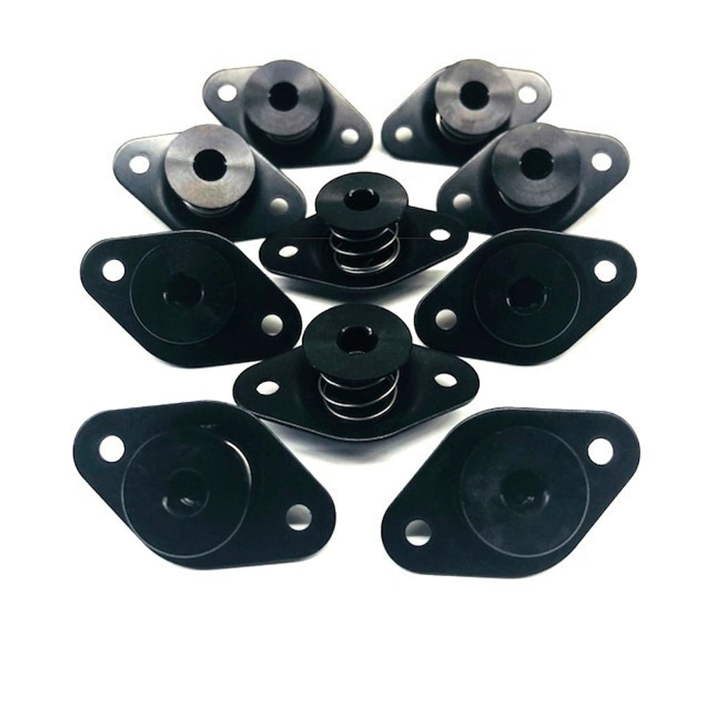 DRAG RACE SOLUTIONS 4210-650E-B Qtr Turn Self Eject Alm Fastener Small Hex Head