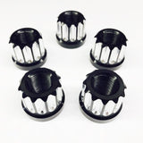DRAG RACE SOLUTIONS 7505-625M Billet Aluminum 12pt Lug Nuts 5/8 5pk