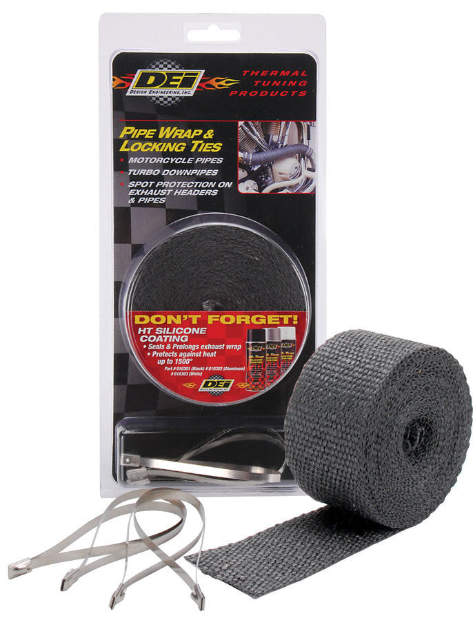 DESIGN ENGINEERING 10119 Exhaust Wrap Kits-Kit - Pipe Wrap & Locking Tie