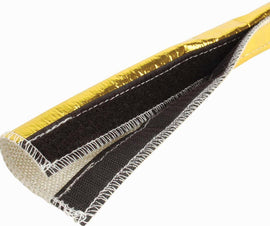 DESIGN ENGINEERING 10458 Heat Shroud Gold 1/2in to 1-1/4in ID x 3 Feet